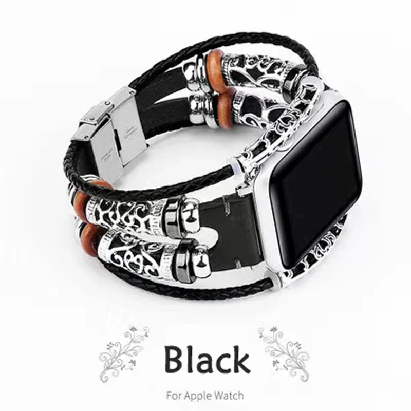 سوار ساعة أبل إبداعي بدائرتين ، مناسب لساعة أبل 2 ، 3 ، 4 ، 5 ، 6 ، 7 جيل ، شخصية