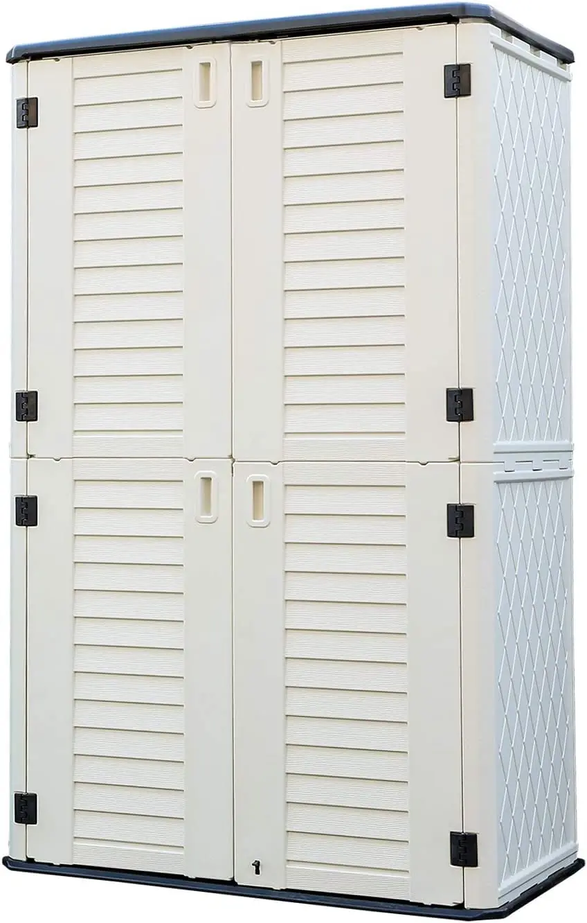 

Storage Shed Weather Resistance, Multi-Purpose Outdoor Storage Cabinet Waterproof, Outdoor Storage Cabinet for, Customized