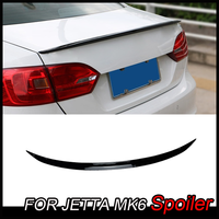 For VW Volkswagen Jetta MK6 2012-2018 Spoiler Soft Plastic Rear Trunk Lip Wing Spoiler Car Accessories
