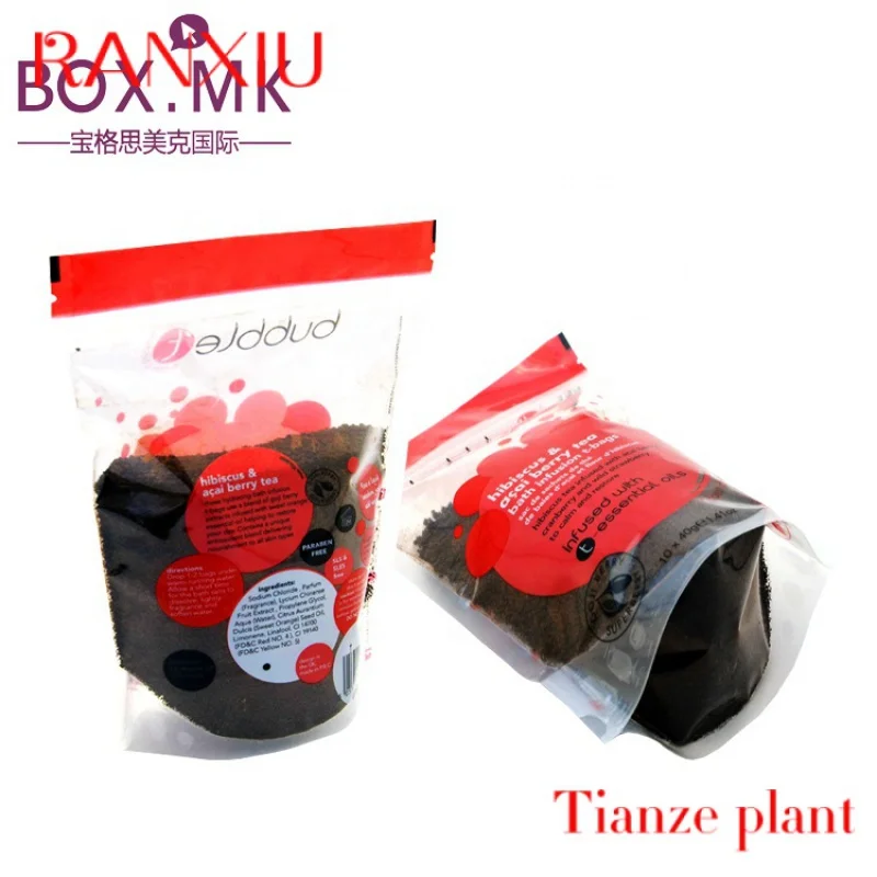 Custom Food Packaging Packing Zip Lock Plastic Bags Standing Up Pouch Food For Zipper Zip Lock