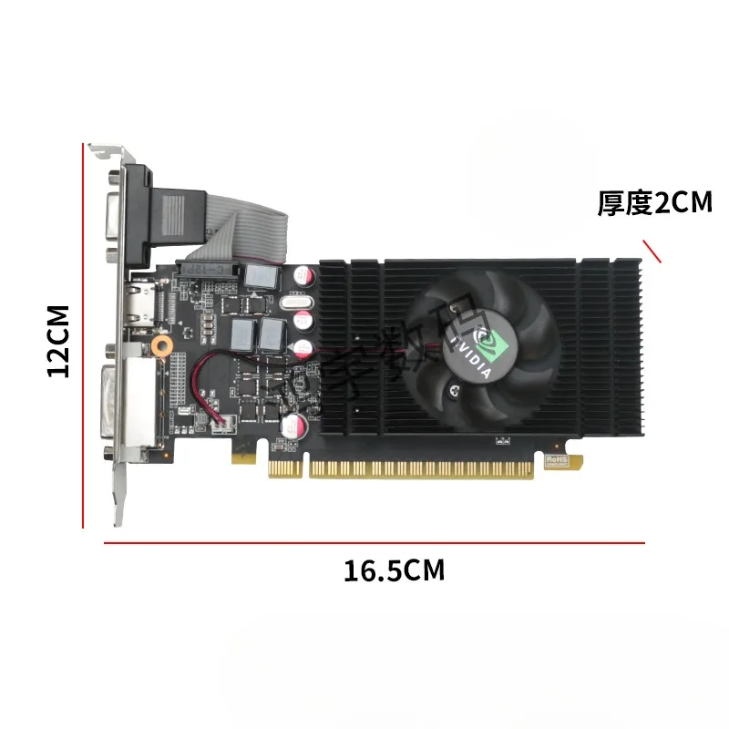 GT740 4G 128Bit graphics card half-height knife, small chassis  DDR5 computer dual-screen