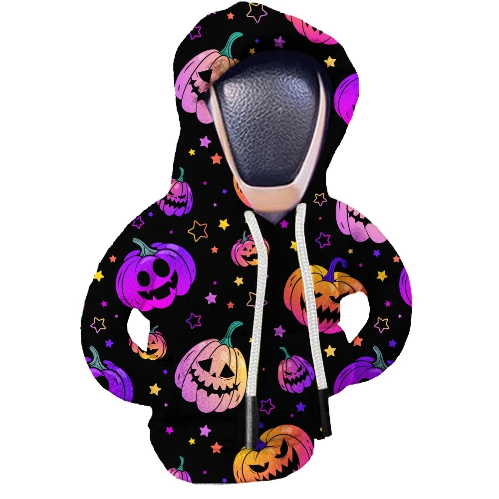 New Design Color Stitching Gear Shift Hoodie Cover Soft Car Interior Shift Cover Durable Creative Knob Hoodie Sweatshirt