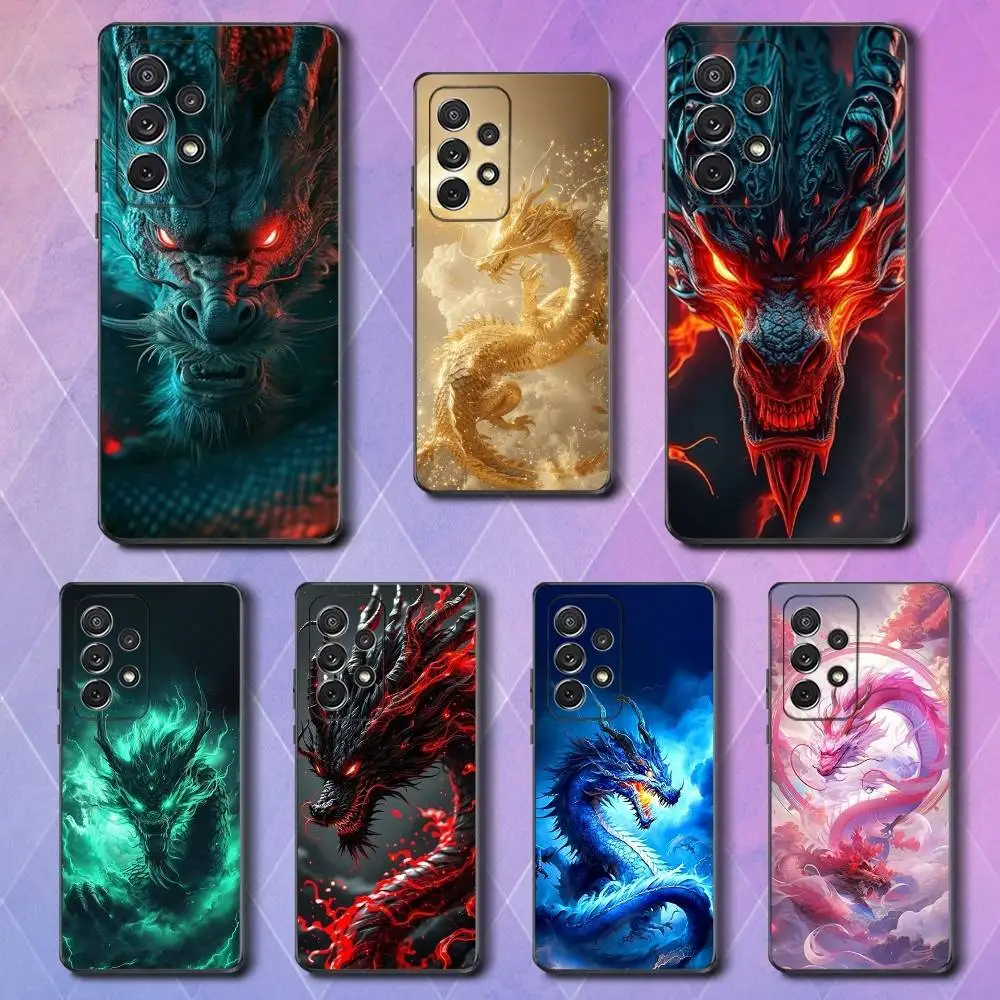 

Animal Dragon Ferocious Phone Case For Samsung S25,S24,S23,S22,S21,S20,S10,Ultra,Plus,Lite,FE,Soft Silicone Black Cover