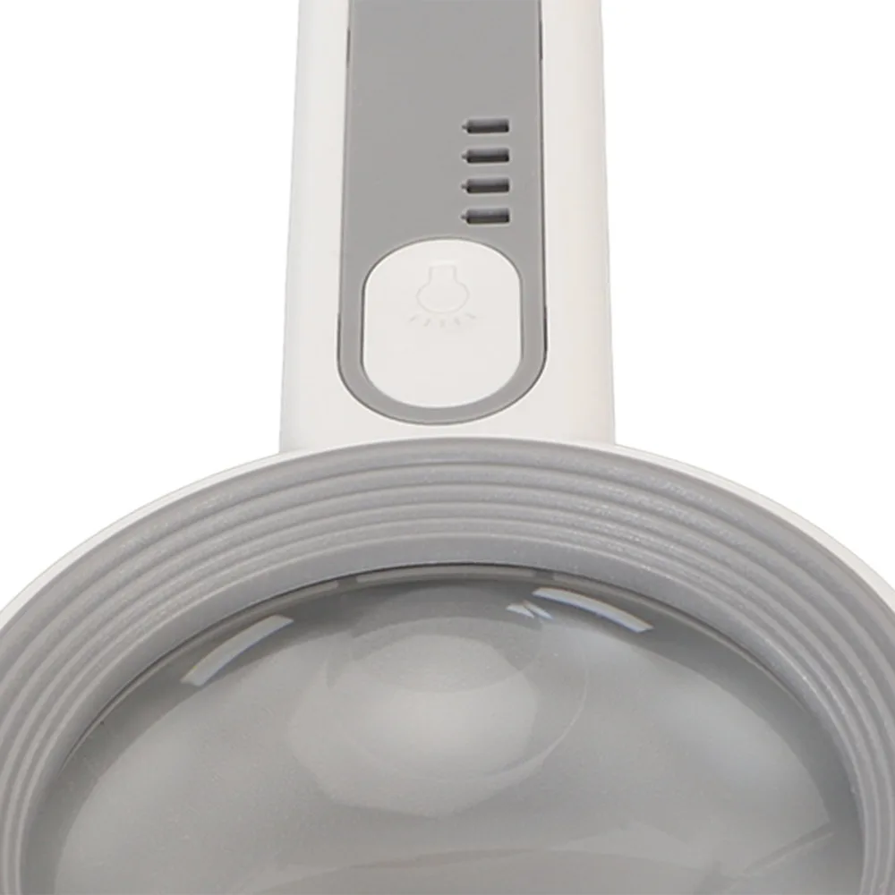 عدسة مكبرة LED احترافية قابلة لإعادة الشحن 16 أضواء LED عدسة مكبرة مضيئة لقراءة الكتب الزجاجية المكبرة