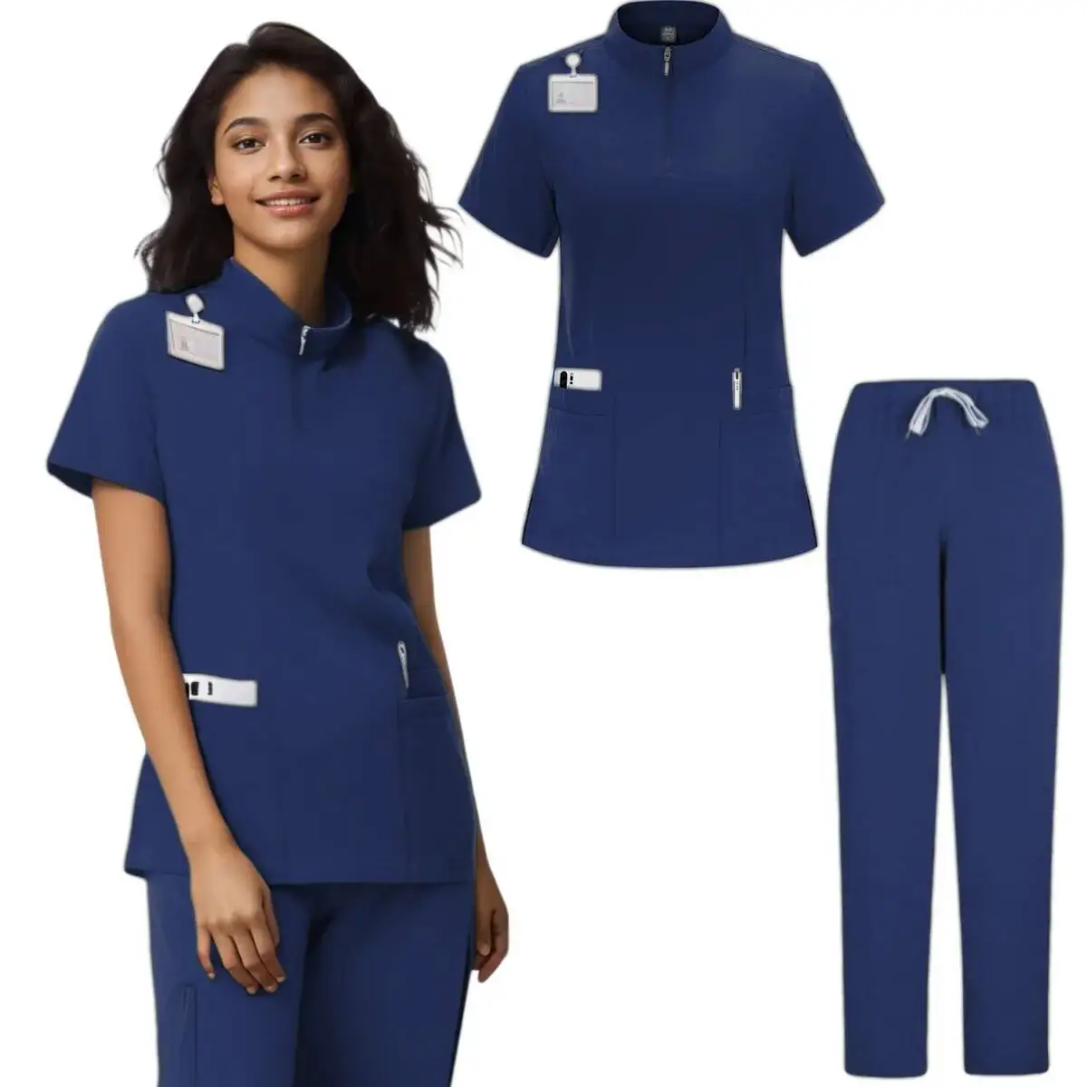 Uniform Krankenpflege Großhandel Designer Operationssaal Gesundheit Medizinische Blusen Scrub Scrubs Frauen Jogger Set