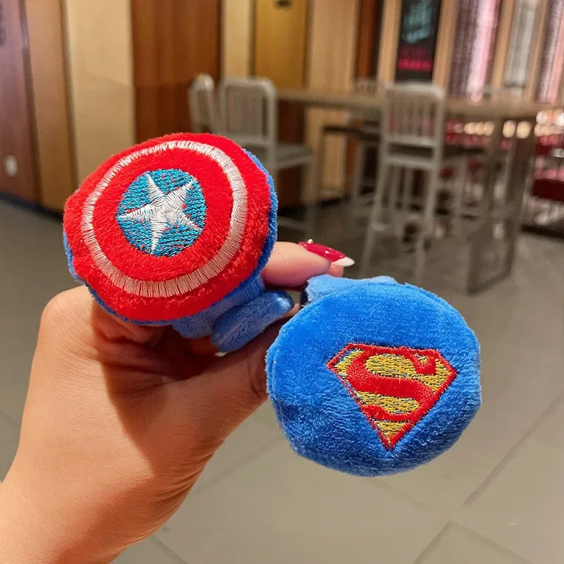 

Disney Avengers Wristband Plush Toy Cartoon Anime Iron Man Spider Man Bracelet Toy Patting Clap Circle For Kids Cute Gift