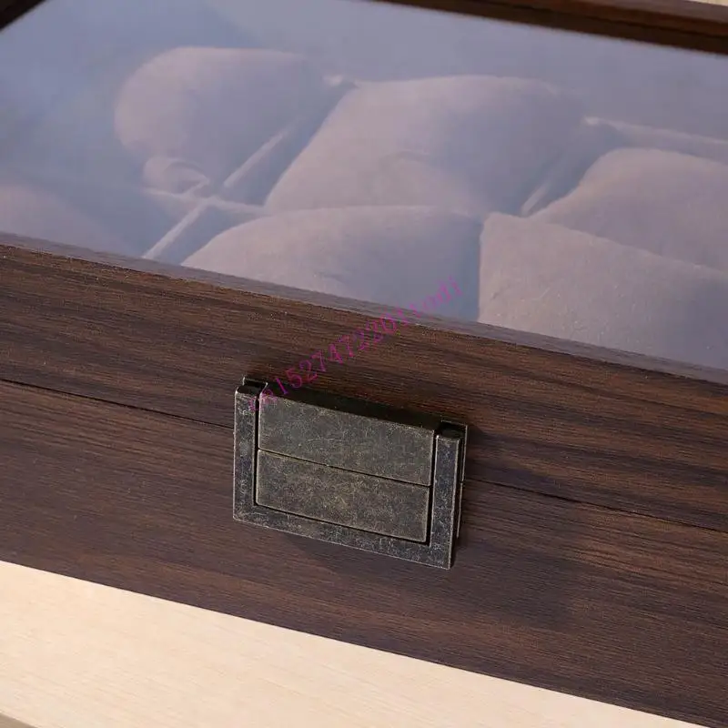 12 Capacity Watch Case Designed With Visible Cover And Protective Cushions For Ideal Storage M76B