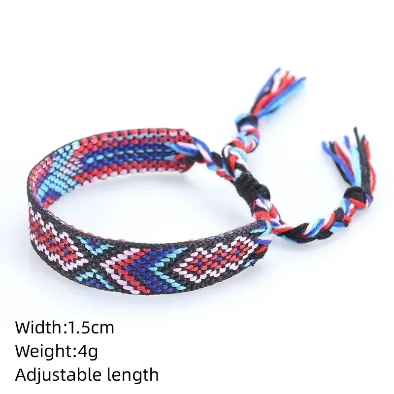 Bohemia Friendship Tassel Bracelet for Women Fashion Braided Embroidered Rope Weaveing Summer Beach Boho Girl Bracelets