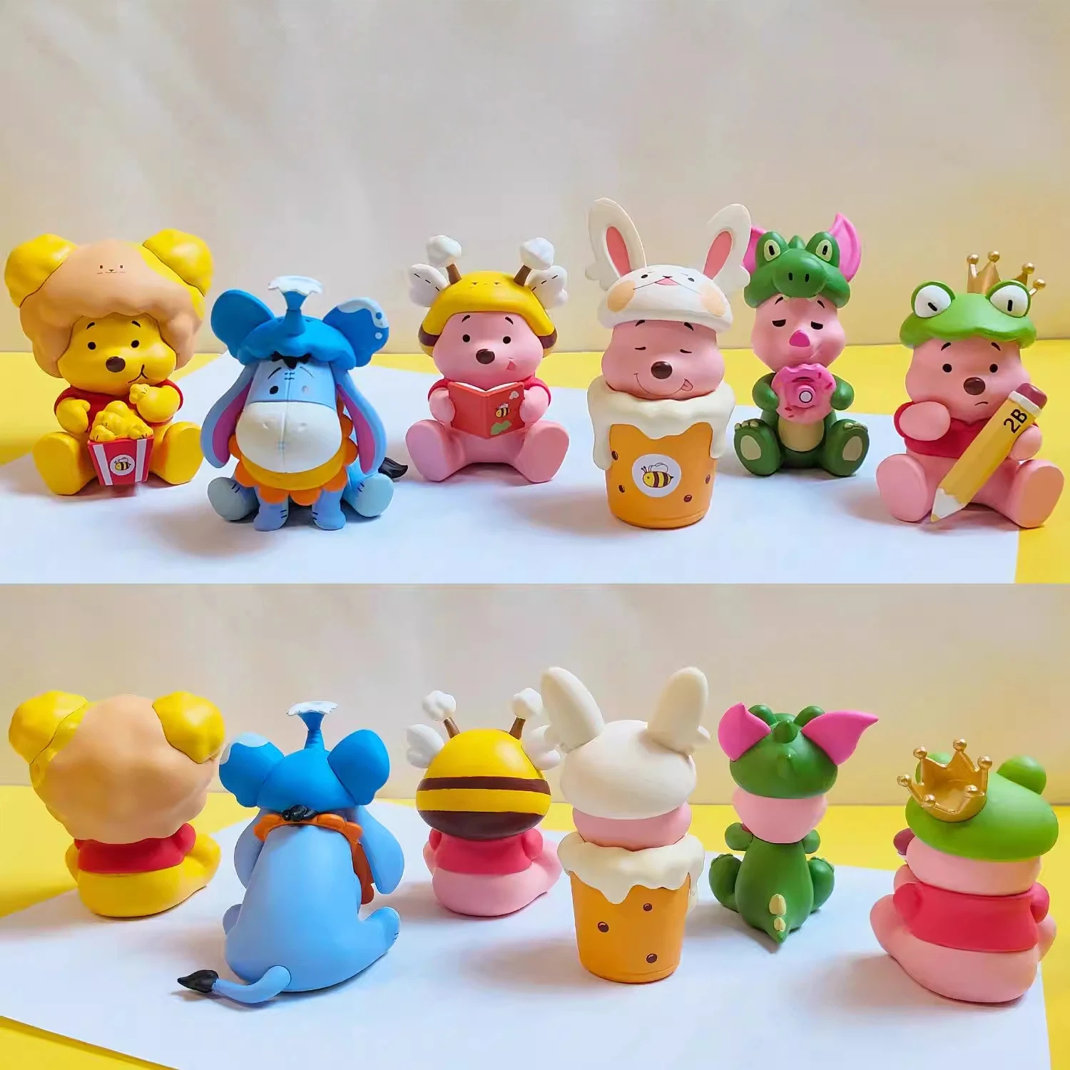 

Аутентичная слепая коробка с изображением медведя, ручная работа, Pupu Honey Can Pijie Pig, мультяшная кукла, украшение для рабочего стола, праздничный подарок-сюрприз для друга