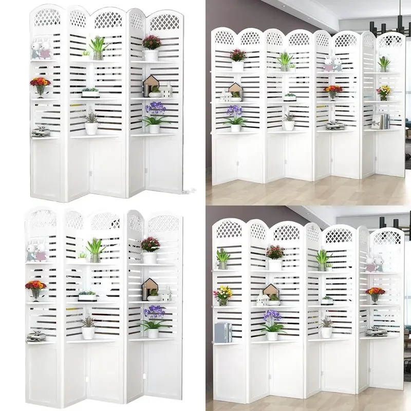Modern European Folding Room Divider Screen Portable Partition for Bedroom Office Home Simple Mobile Space Separator