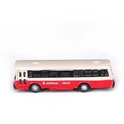 Model Railway N Scale Bus Model Car Diecast Mini Bus Train Lightweight ABS Material Wide Range of Uses Random Colors