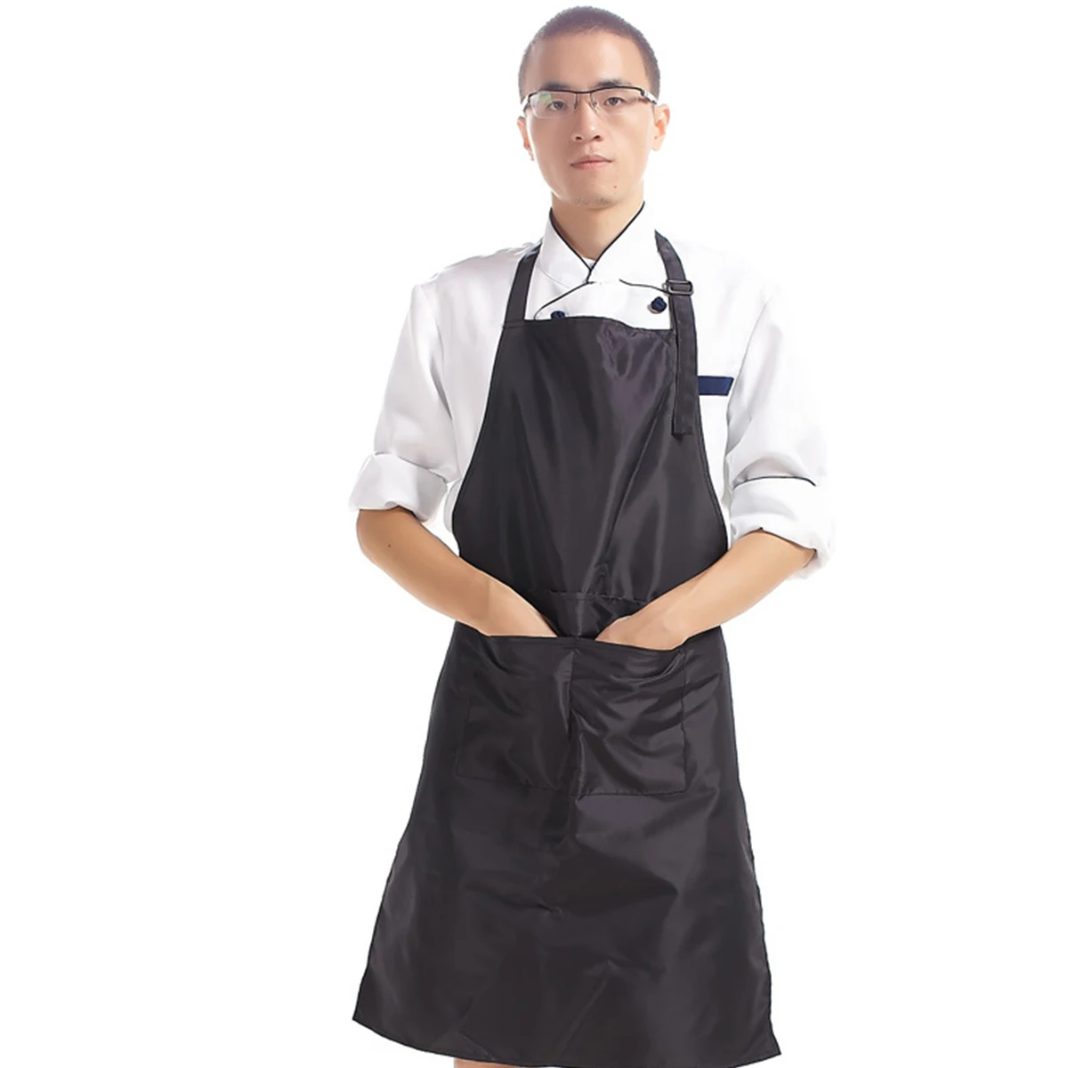 

Waterproof PVC Apron Halter Cooking Kitchen Aprons for Adults Serving Hanging Neck