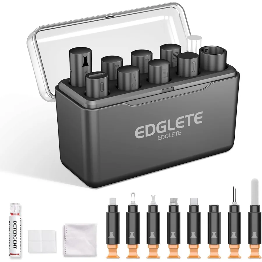 

for iPhone Cleaning Kit Cleaner Kit for AirPod iPhone Cleaner Charging Port Cleaning Portable Cell Phone Repair Restore Tool fo
