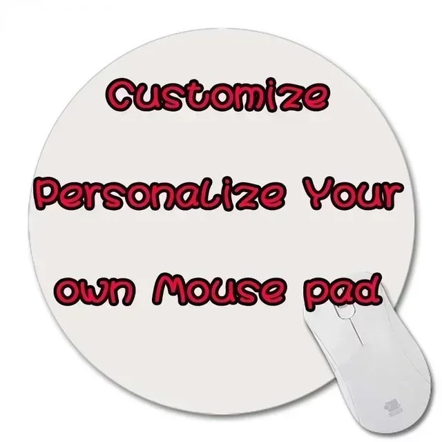 Personalized customized mousepad round rubber freely design gaming mouse pad unique DIY keyboard Table mat protection desk Mats