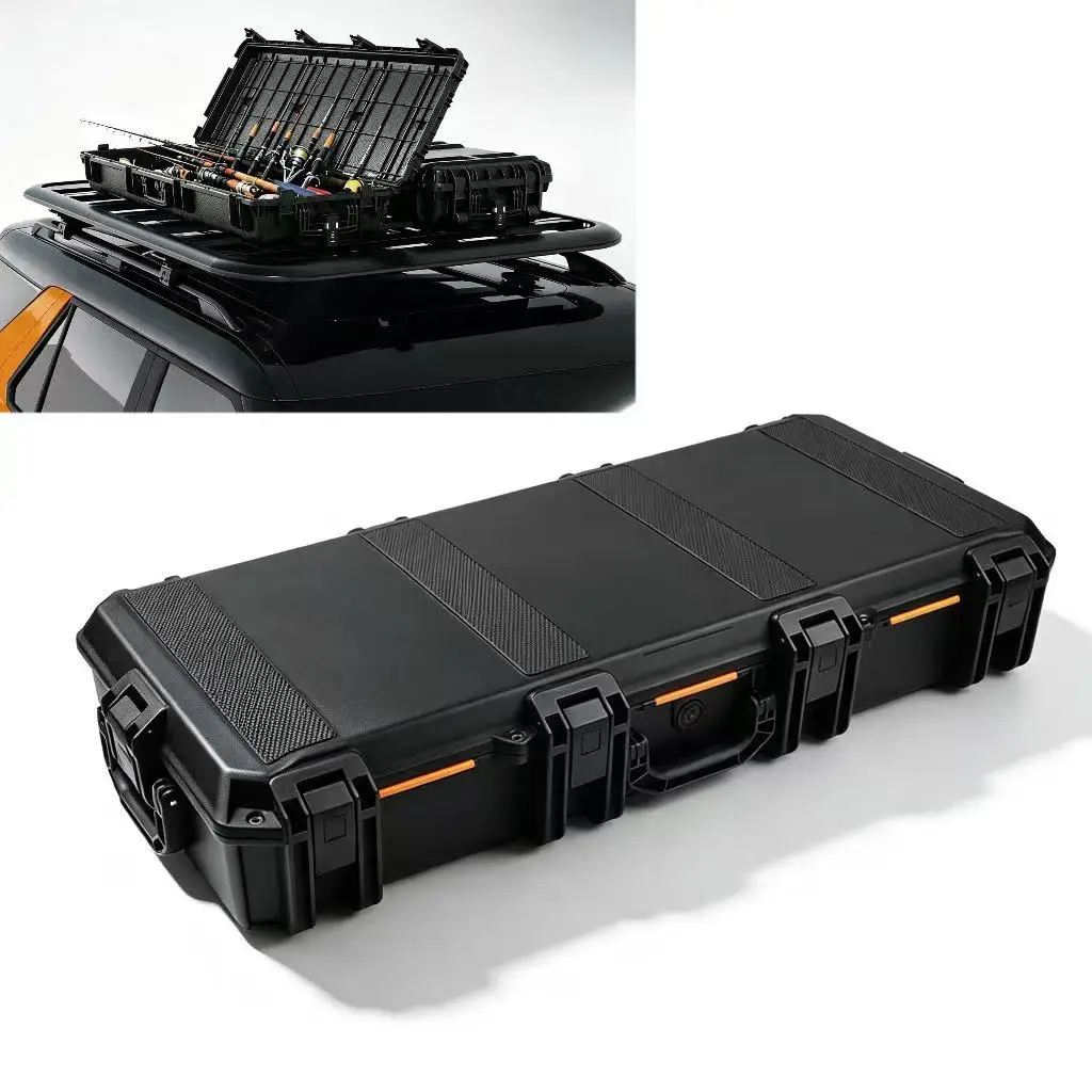 IP67 Waterproof Universal Roof Rack Storage Box Corrosion Resistant Rooftop Cargo Case For SUV Offroad Vehicle