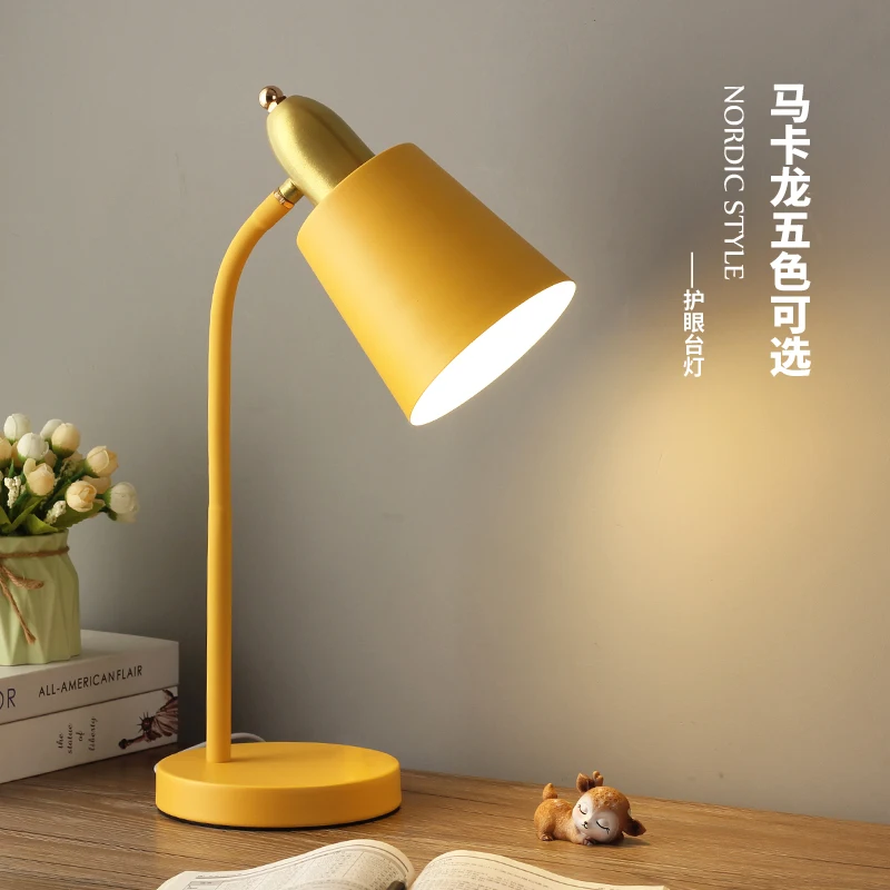 Folding small desk lamp, special children's eye protection lamp for learning, desk, student dormitory, plug-in bedside reading