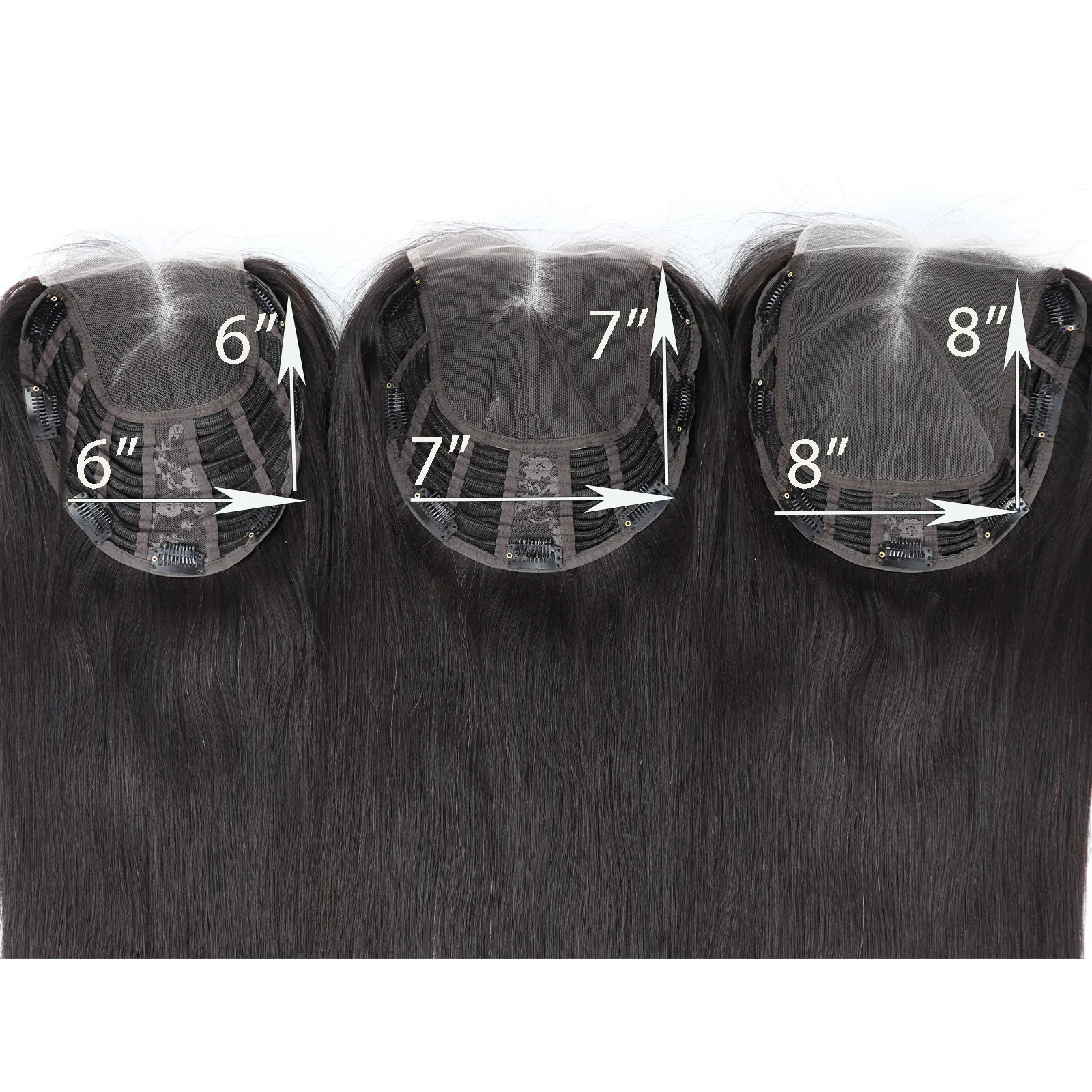 أسود طبيعي HD الدانتيل إغلاق توبر الدانتيل فروة الرأس قاعدة مستقيم الأوروبي ريمي الإنسان هيربيسي عقدة ابيض دائم للمرأة #6