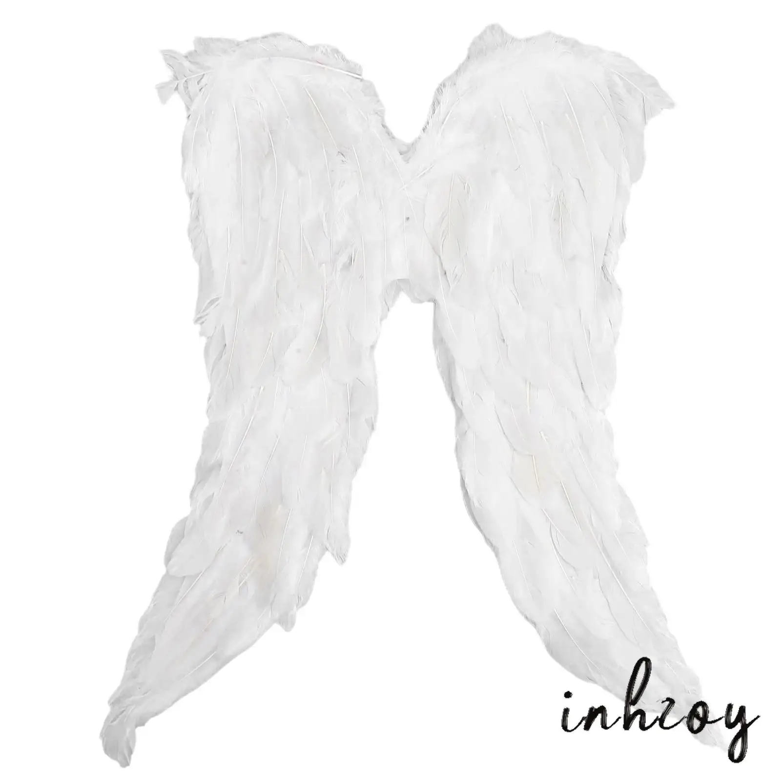 

Unisex Adults Kids Theatrical Angel Wings Prop Breathable Straps Tangle Free Design Stage Cosplay Show Costume Accessory