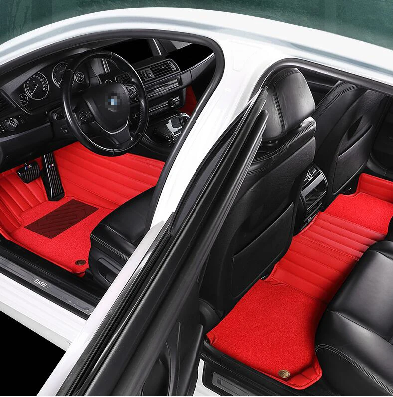 

5D Custom Car Floor Mats For BMW 3er F30 G20 3GT Gran Turismo F34 Auto Carpets Double Layer Coche Liners Blanket