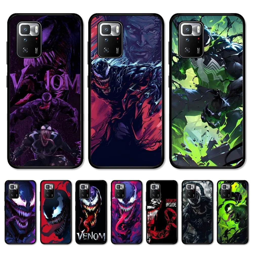 Classic Movie V-Venom Phone Case For Redmi Note 4 X 5 A 6 7 8 T 9 9S 10 11 11S 11Epro Poco M3 Pro