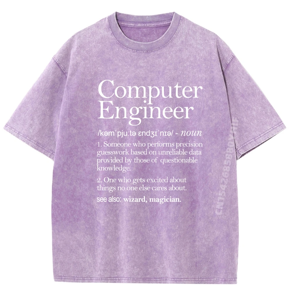 مهندس الكمبيوتر تعريف الملابس هندسة الكمبيوتر بالجملة بلايز 100 قطعة الصيف غسلها تي شيرت #2