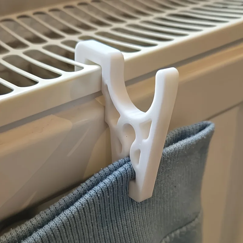 3D-Gedruckte Heizkörperhaken mit Integrierten Clips |   2 Stück Heizkörper-Handtuchhalter zum Trocknen von Wäsche zu Hause, Heizkörper-Trocknungswerkzeug für den Haushalt