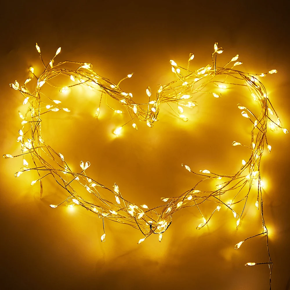 3M 6M LED Fairy Lights Copper Wire String USB Remote Control Dimmable Outdoor Christmas Lights Timer Garlands Party Decoration