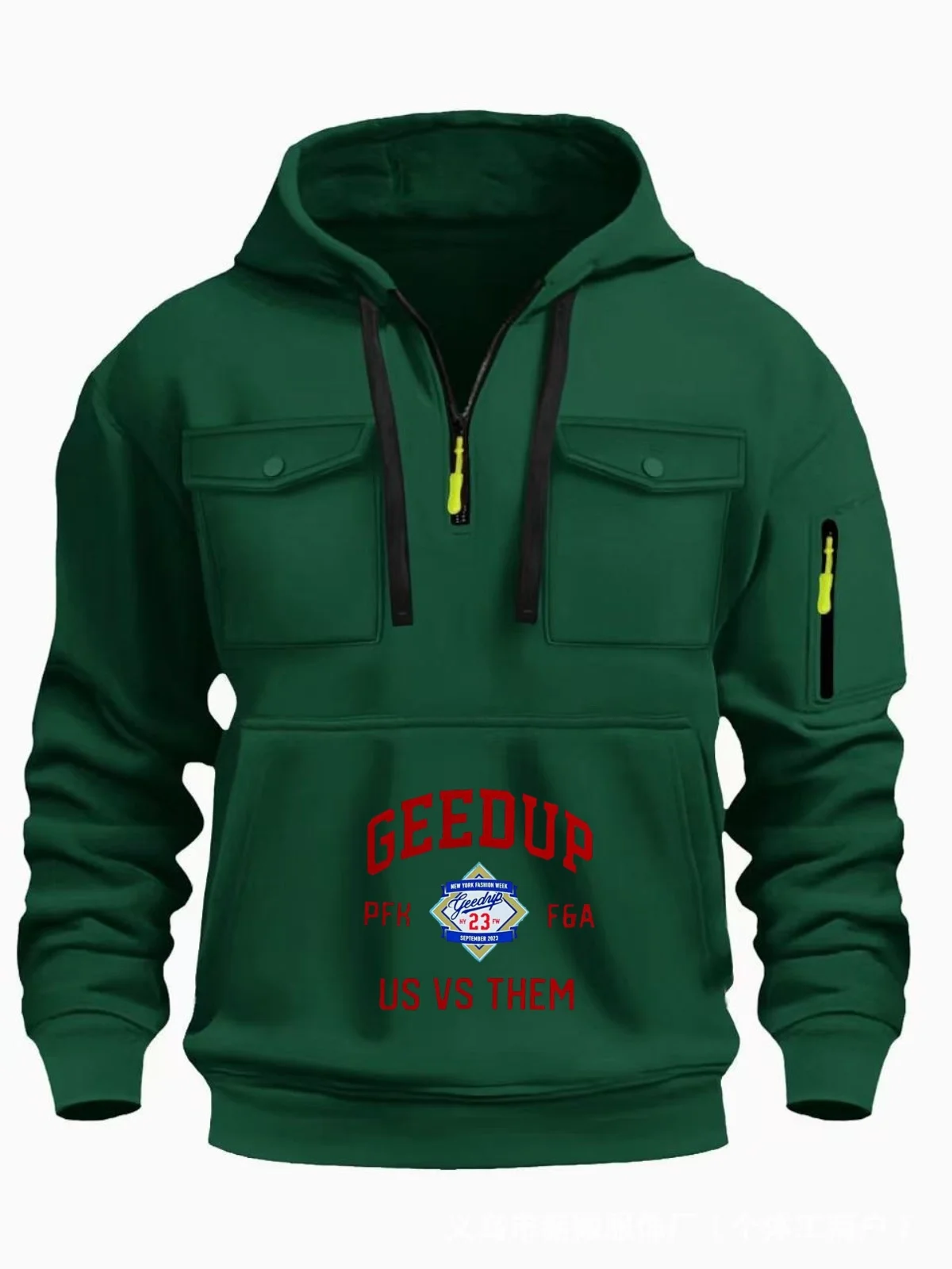 Men's 2025 Autumn/Winter Casual Hooded Sweatshirt - Fashion with multiple pockets classic logo multiple colors versatile outerwe