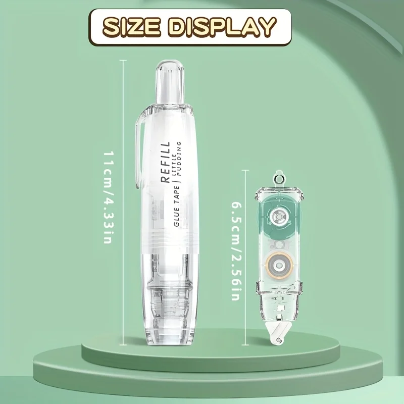 Este pacote Valor-For-Money com 5 fitas dupla face e 12 recargas são perfeitas para colagens, álbuns de fotos, para uso escolar