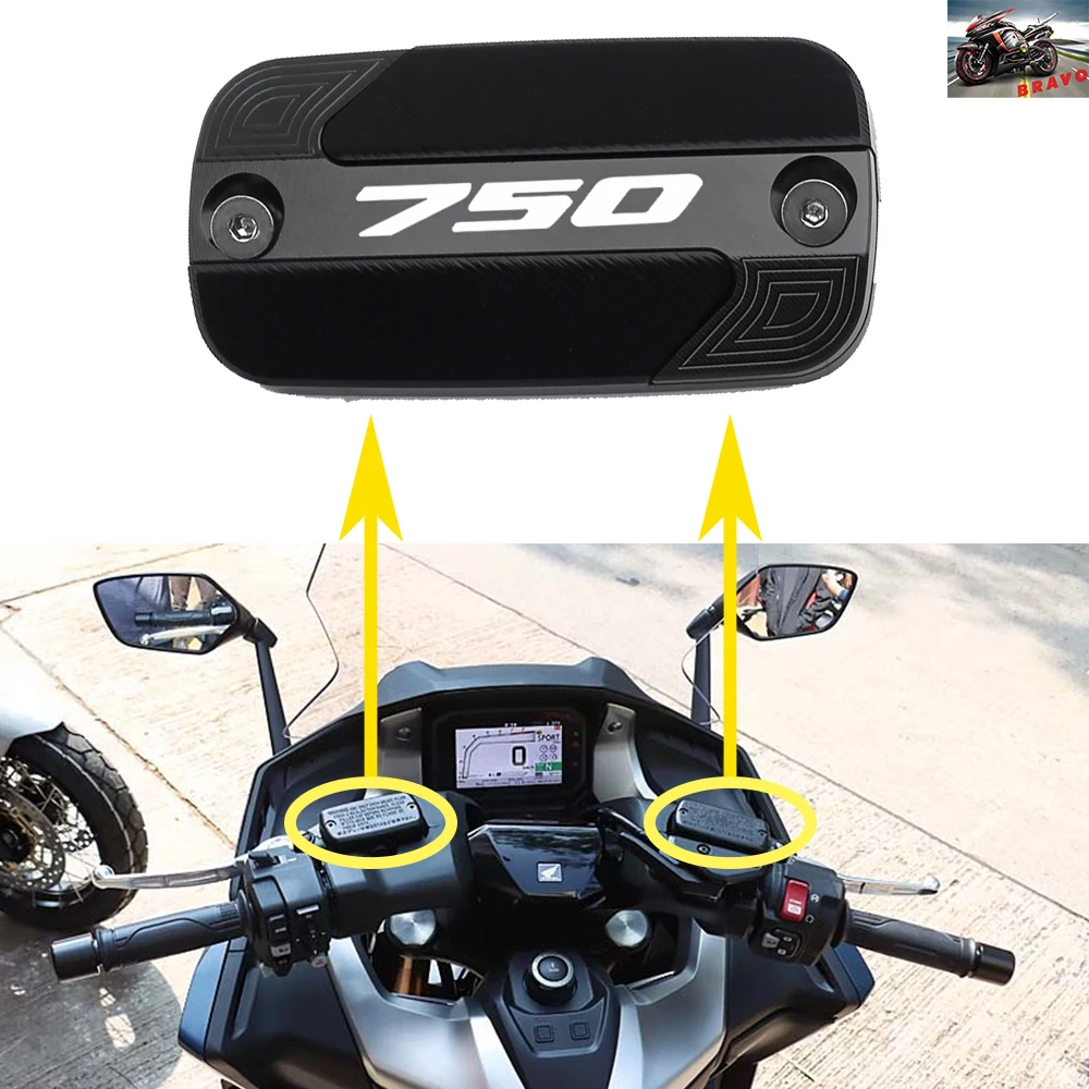 Tapa de cubierta de depósito de cilindro de líquido de frenos para FORZA750 Forza 750 Forza750 X-ADV 750 XADV 2018-2024, accesorios CNC para motocicleta