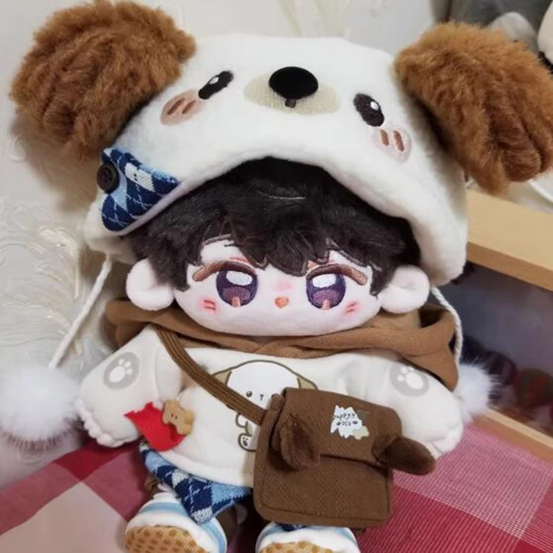 

20 см хлопковая мужская кукла в наличии, детская одежда, милые плюшевые животные из мультфильма, серия Bjd, модные украшения, аксессуары, детские подарки