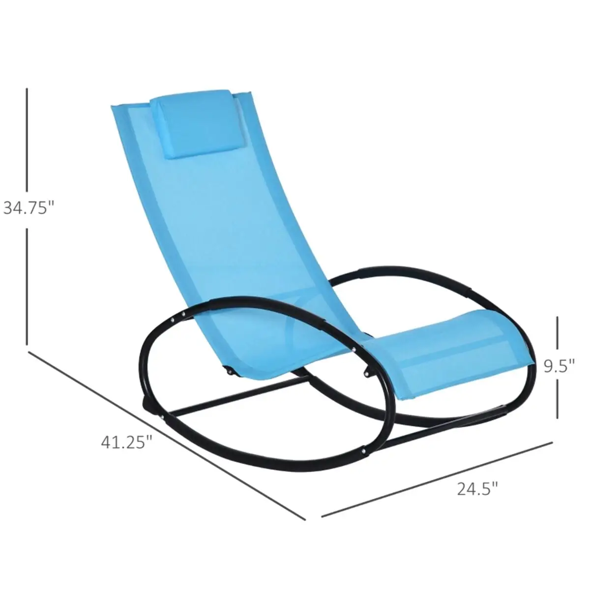 Comfortable Garden Rocking Chair - Stylish Outdoor Seating for Relaxation - Fast Shipping