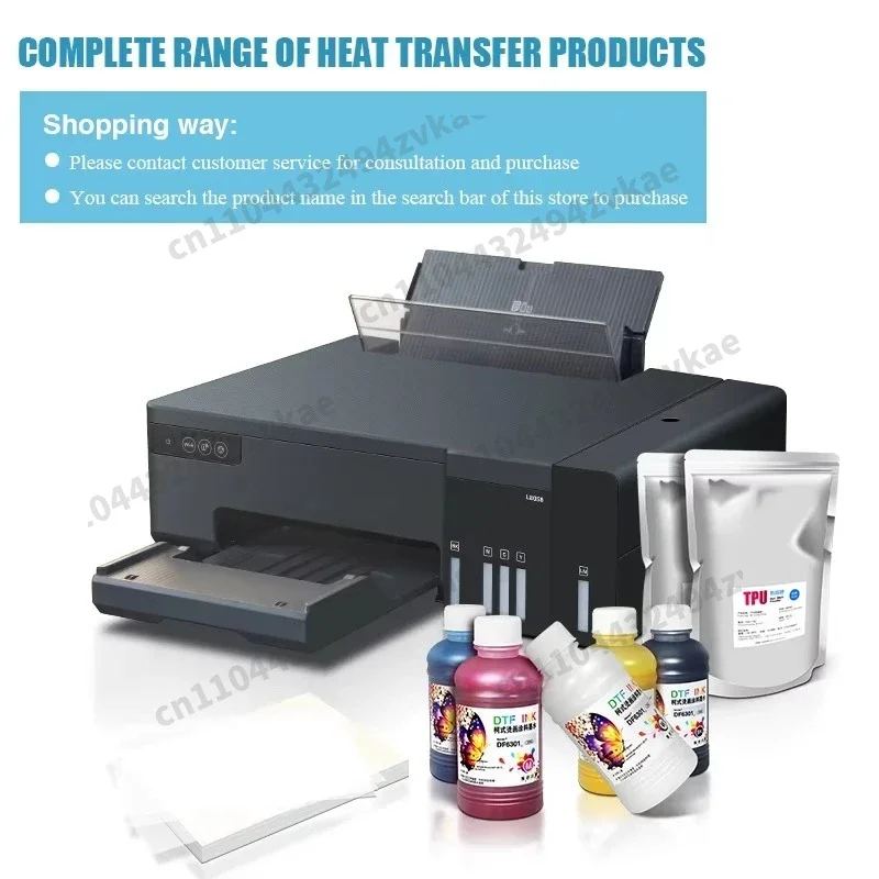 New Factory Direct Selling A4 L8058 DTF Transfer Printing Machine EcoTank  Inkjet Printer for DIY Print on T-shirts Textile