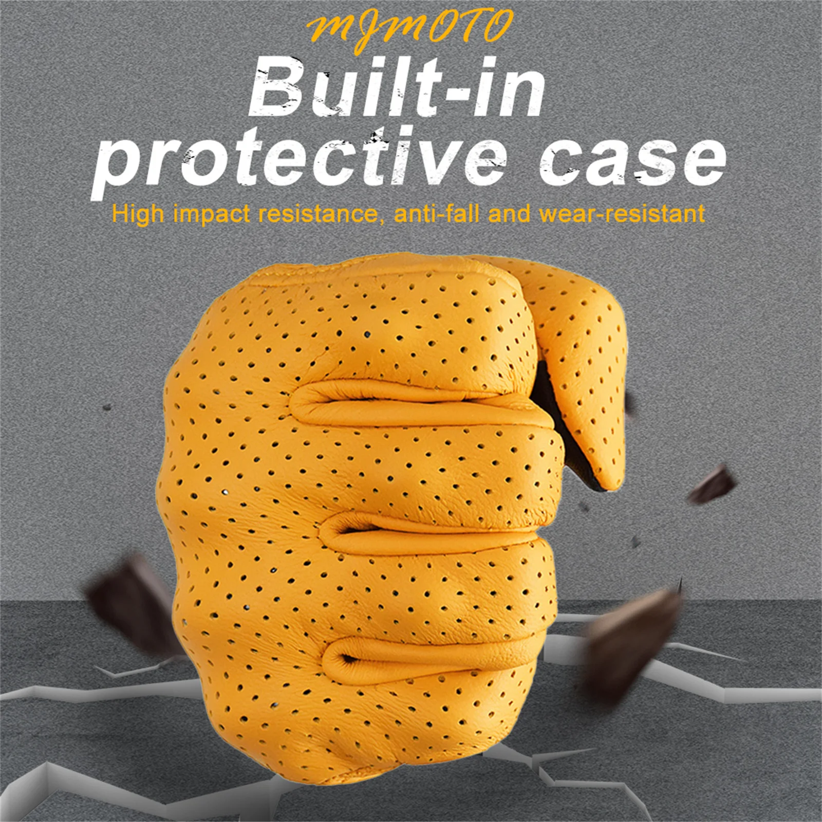 Clássico retro couro luvas da motocicleta verão resistente ao desgaste antiderrapante das mulheres dos homens mountain bike moto motociclista acessórios da bicicleta