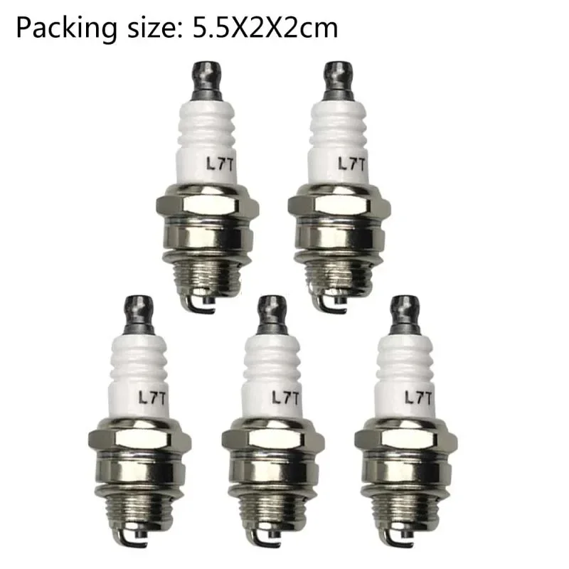 

5Pcs Spark Plug Fit for L7T BM6A BPMR7A RCJ6Y RCJ7Y WSR5F 33cc-49cc Trimmer Blower Replacements Accessory-V003