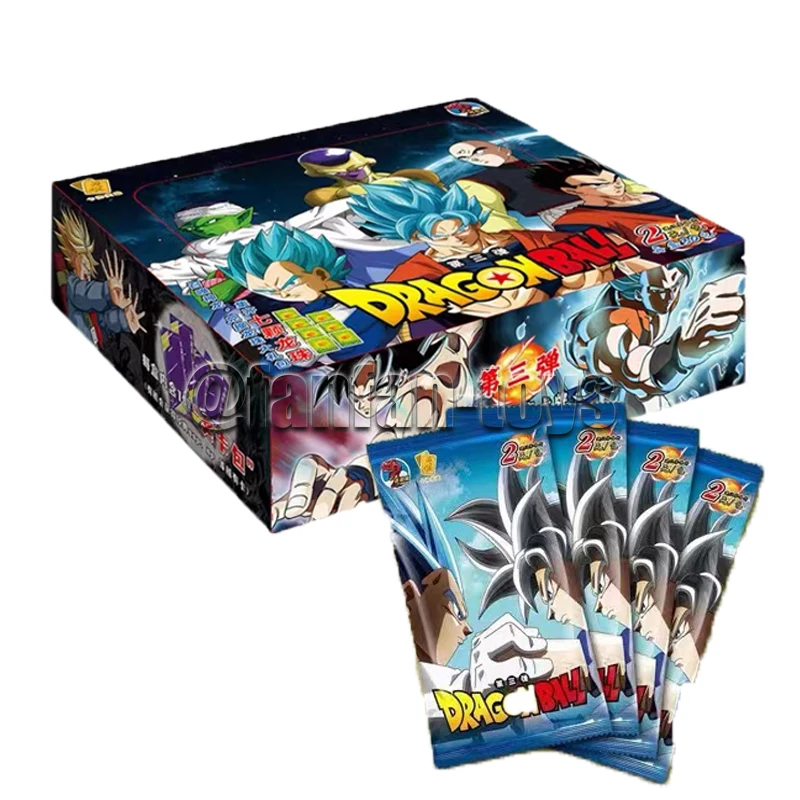 Cartas de Dragon Ball de edición limitada para niños, juguetes de Anime, Son Goku, Saiyan, Vegeta, TCG, 5/25/50 piezas