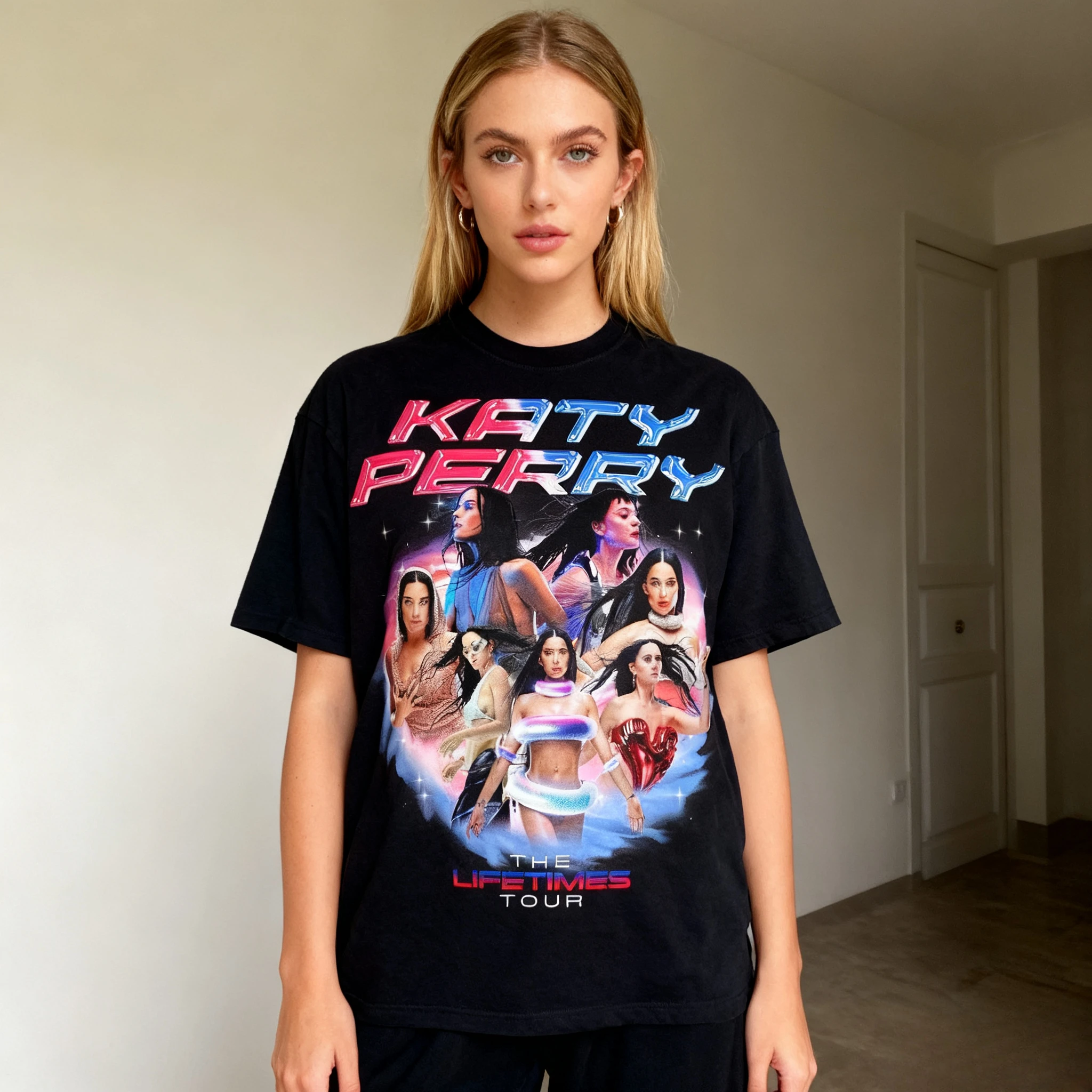 

Katy Perry New Album Global Tour Mercah T Shirts Men Women Cotton Clothing Streetwear Hip Hop Top Fashion Oversized Loose Casual