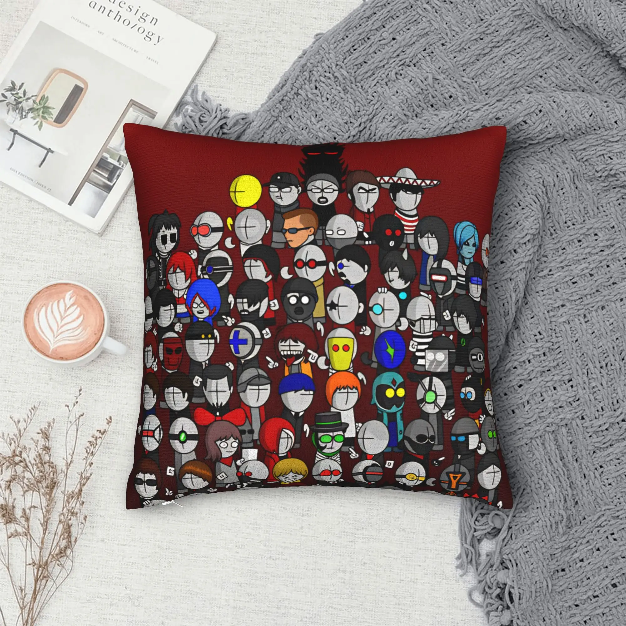 Pillow Cover MADNESS COMBAT  Cute Funny Pillow Case For Wedding Party Home Decor Pillowcases