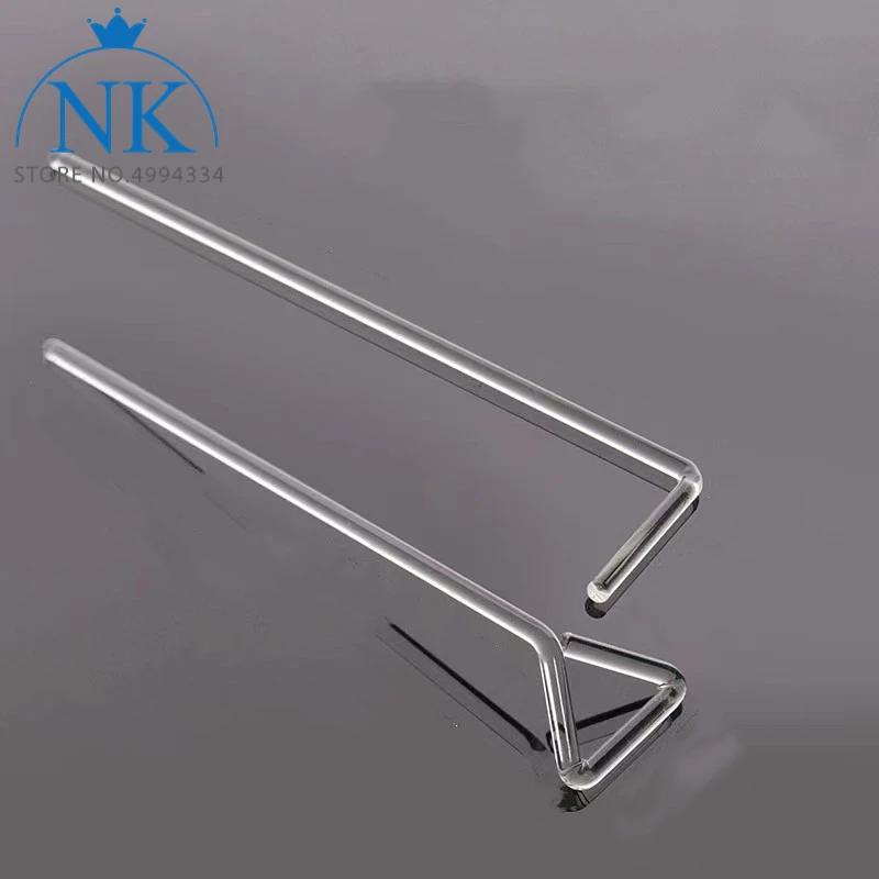 

10pcs/lot Lab Glass Triangular / L-shape Cell Spreader for Petri Dish Cells Push and Scrape Laboratory Experiment