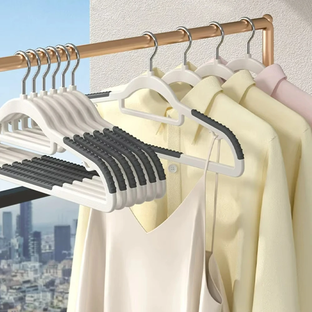 10PCS Simple Clothes Hanger Non Slip Dormitory Household Clothes Hanging to Prevent Clothes Deformation Clothes Storage