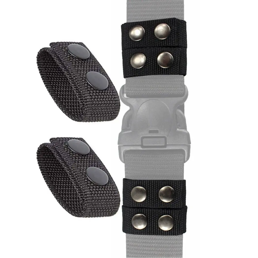 2pcs Nylon Fabric Buckles For Securing Belt Buckles Belt Keeper Folded Length 6.5cm Adjustable Material Handling Tools