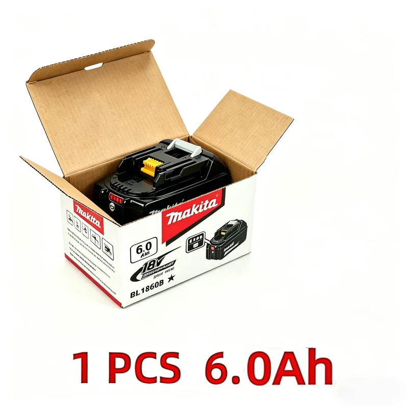 Oryginalny akumulator Makita 6Ah do Makita 18V BL1860B BL1840 BL1830B BL1850B BL1850 BL1860 BL1815, zamienny akumulator litowy
