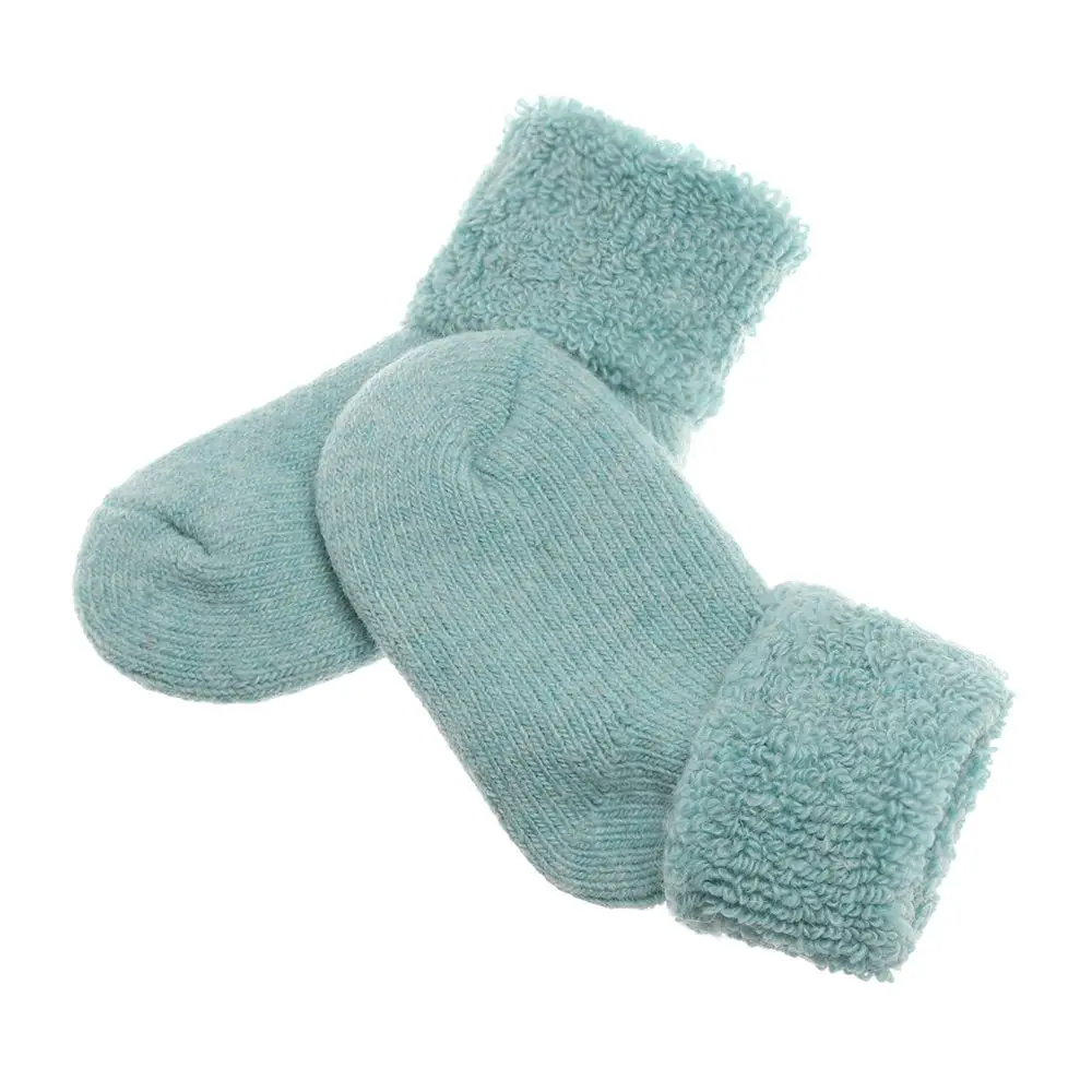 Winter Candy Colors Soft Thick Warm  Woolen Socks Snow Floor Socks Childen  Stocking