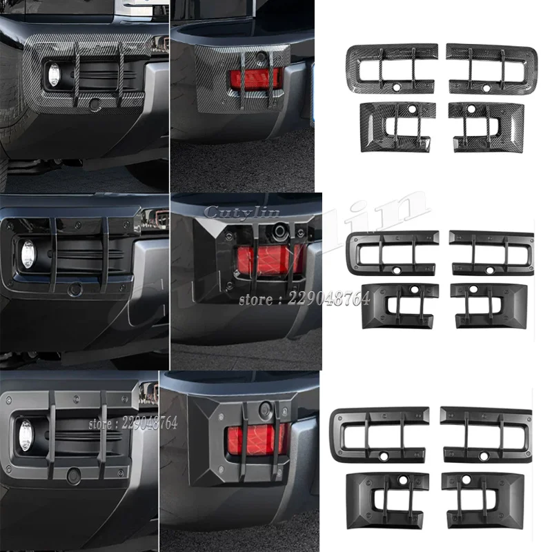 

For Great Wall Haval H9 2024 2025 ABS Front Rear Foglight Bezel Decoration Protector Cover Trim Foglamp Sticker Covering styling