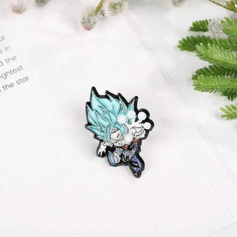 Japanese Anime Dragon Ball Action Figure Enamel Pin Badge Goku Master Roshi Piccolo Lapel Pin Party Jewelry Brooch Accessories image 4