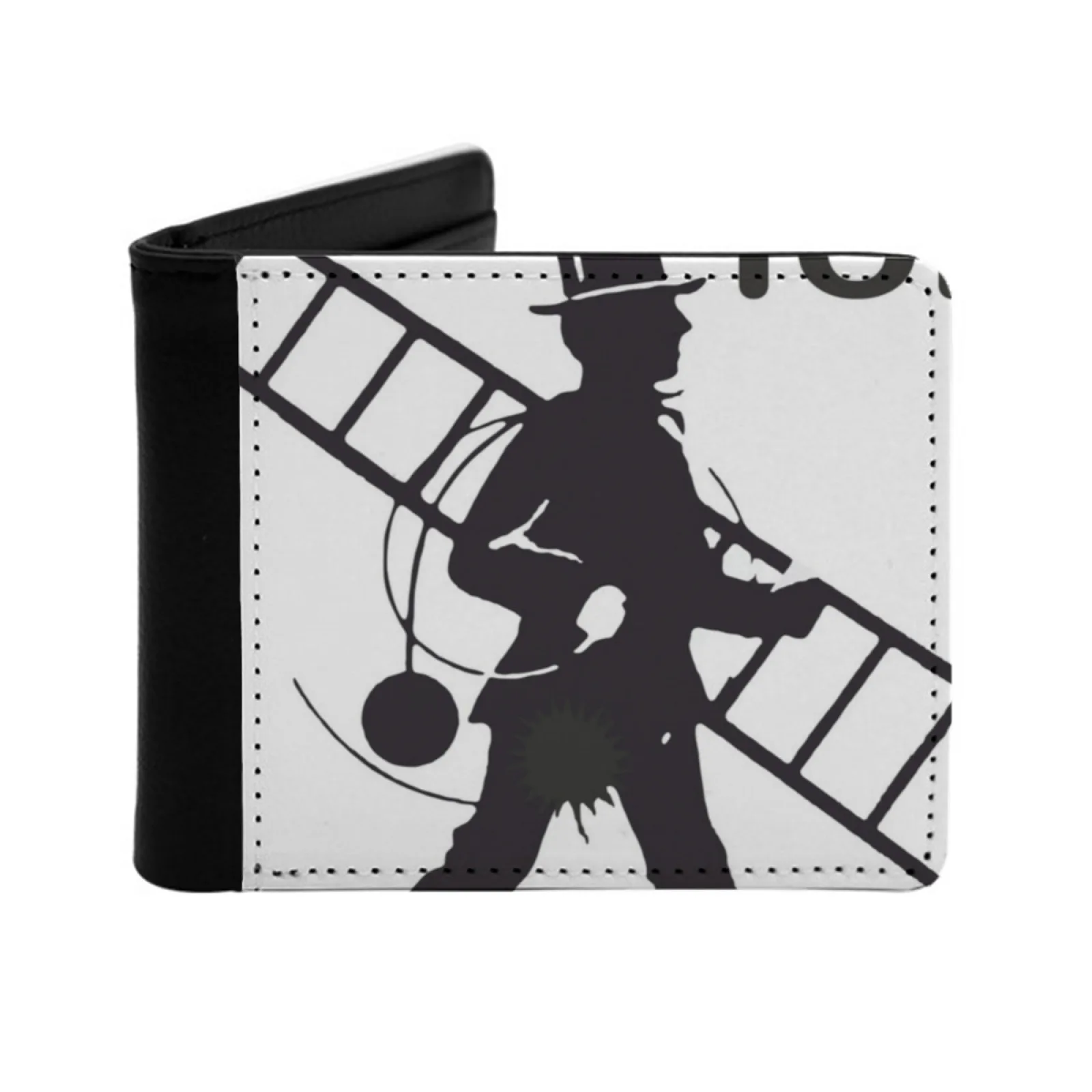 

Кожаные мужские кошельки для подметальной машины, кошелек с держателем для кредитных карт, черный кошелек, подметальная машина для дымохода, дымоход для подметания, персонализированный