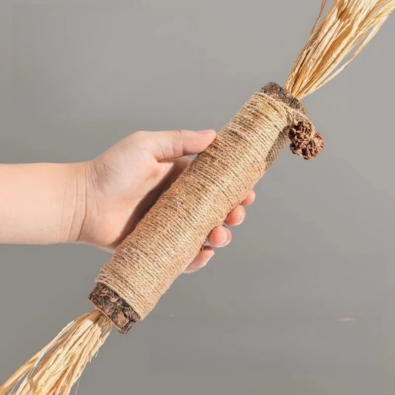 لعبة مضغ القطط سيلفرفين والنعناع البري - عصا دعابة للأسنان مع الرافية لتخفيف الملل وتنظيف الأسنان