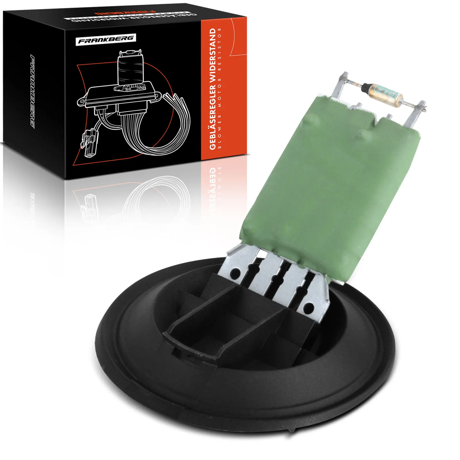 Frankberg 1x weerstand voor blowermotor voor VW Polo 6R 9N Audi A1 A2 Seat Ibiza 3 4 Skoda Fabia 6Q0959263A 191959263C
