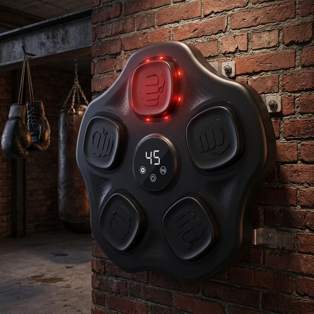 Customizable  Smart Music Boxing Machine Wall Mounted Interactive Electronic Boxing Target Punching Trainer