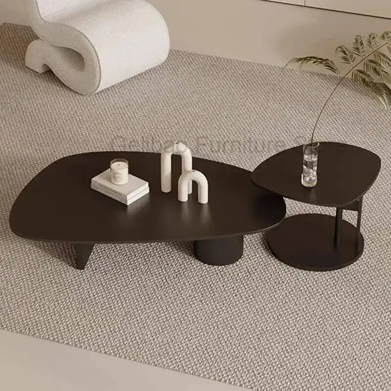 Aesthetic Minimalist Coffee Table Italian Bedroom Photo Album Antique Organizer Side Table Modern Meubles Postmodern Furniture